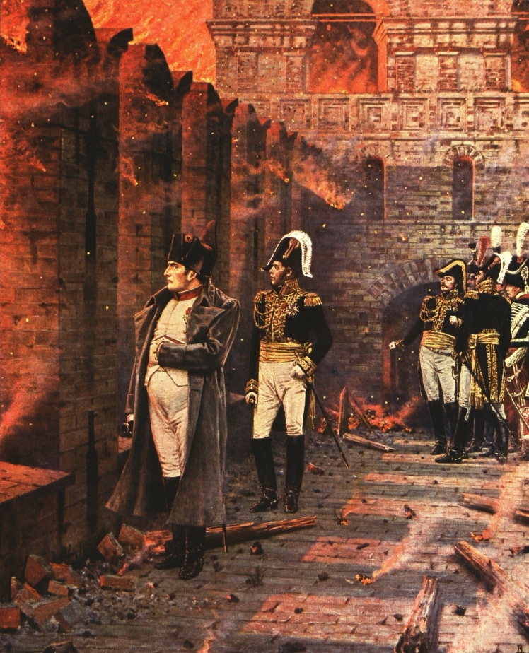 Василий Васильевич Верещагин. "Наполеон из Кремля смотрит на пожар Москвы". 1887-1892.